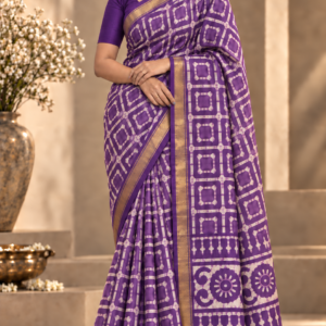 Handblock Printed Chanderi Silk Cotton - CHA02