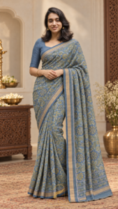 Handblock Printed Kota Doria-KD04