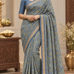 Handblock Printed Kota Doria-KD04