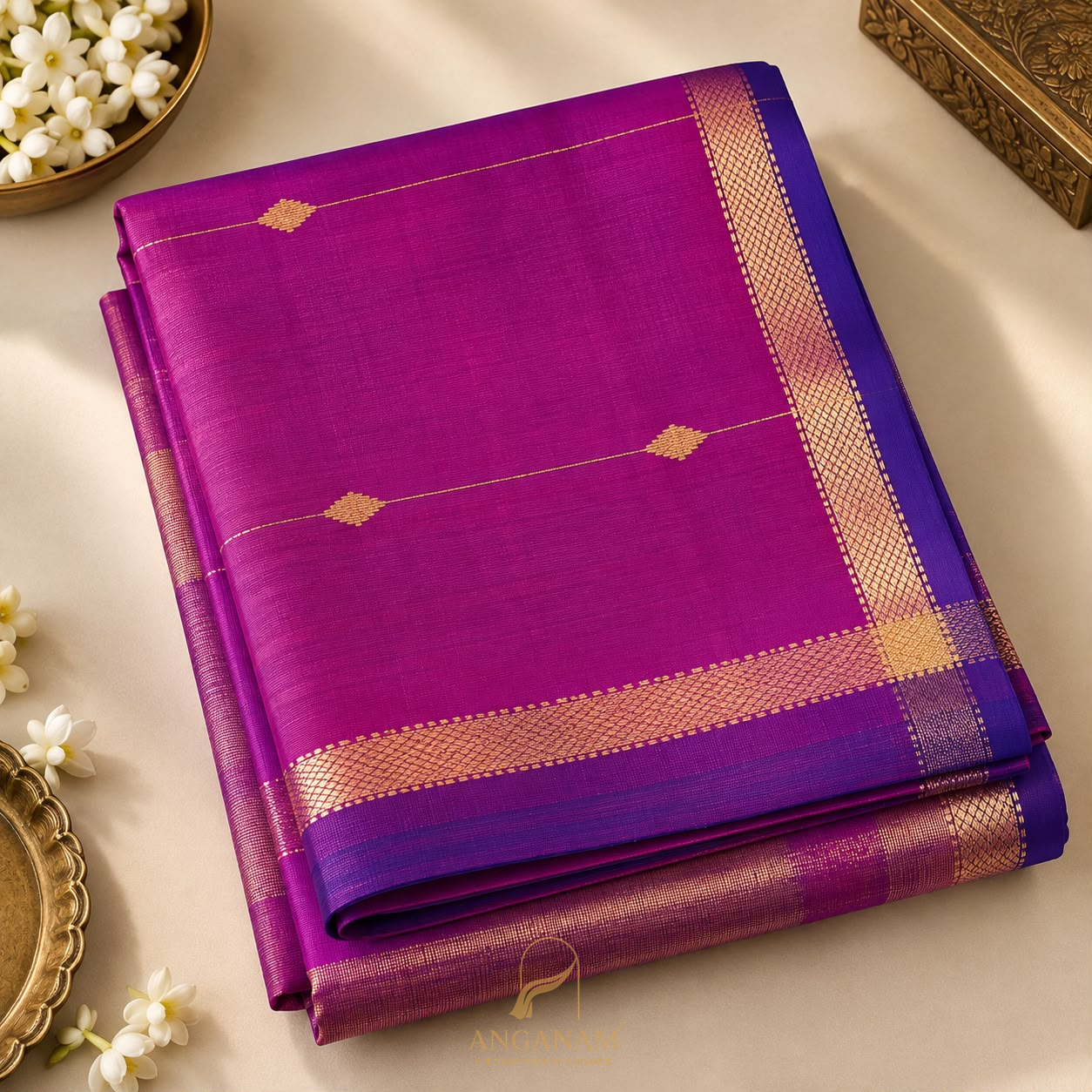 Handloom Maheswari Silk-MH03 - Image 3